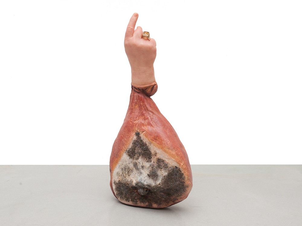 32 - Nothing (a thousand times yes) - 2011; cm. 68 x 28 x 11; silicon, ceramic, mixed media